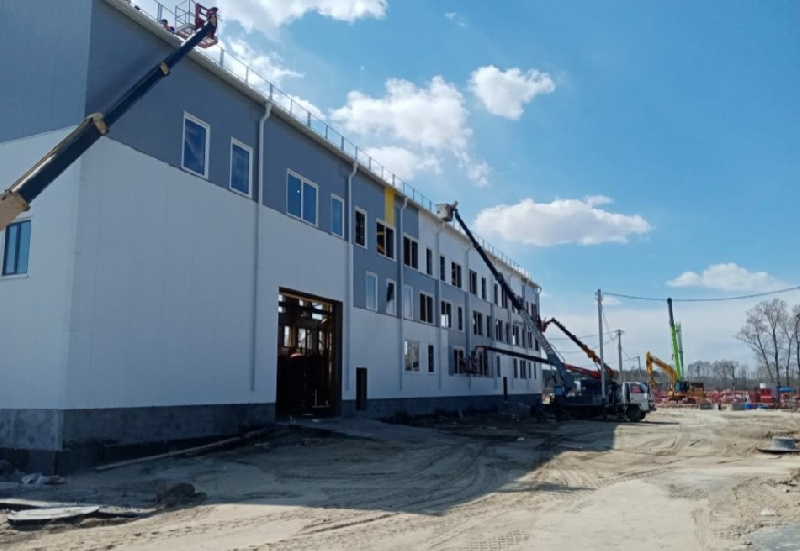 В Белогорске продолжается строительство первой газовой котельной