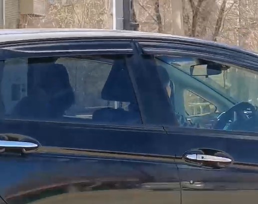 В Благовещенске сняли на видео автоледи, которая подвергла ребёнка опасности